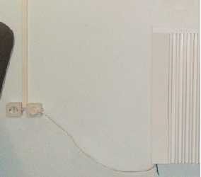 Підключення теплоакумуляційного обігрівача через вилку і розетку